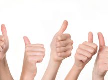 Row of hands